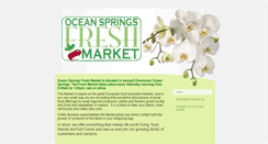 Desktop Screenshot of oceanspringsfreshmarket.com